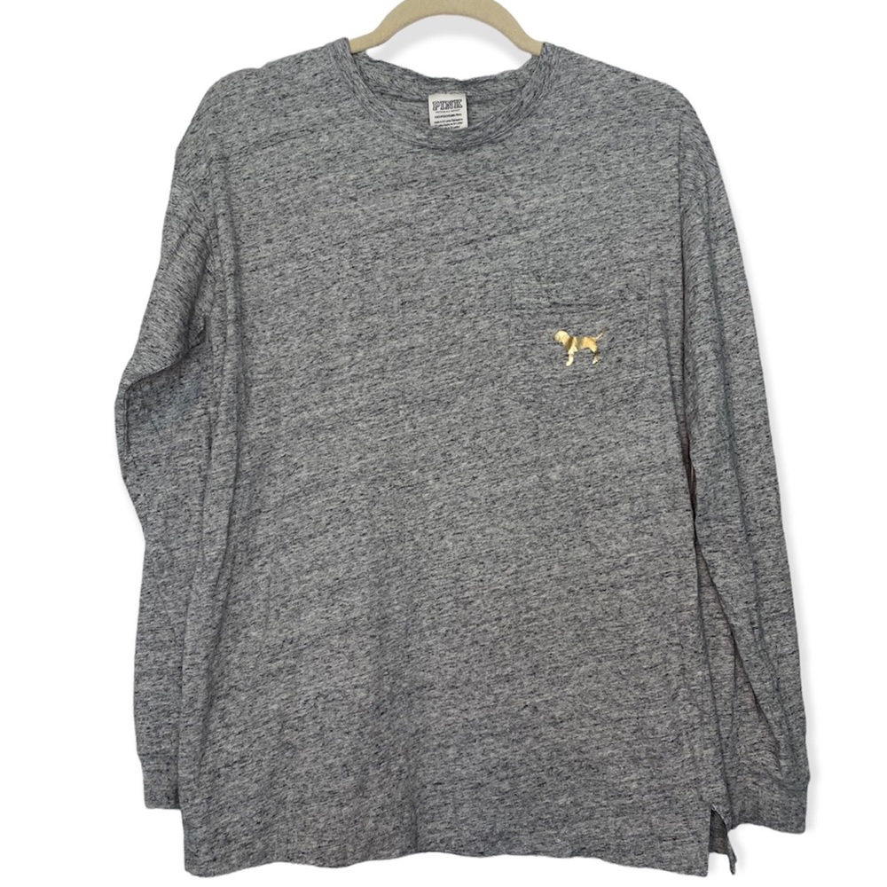 PINK Victoria’s Secret Bling Campus Long Sleeve Tee - Picture 2 of 5